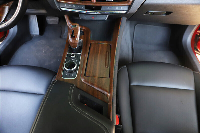 for Cadillac CT5 2020-24 Matt Wood Grain Middle Console Gear Shift Cover Trim 4P