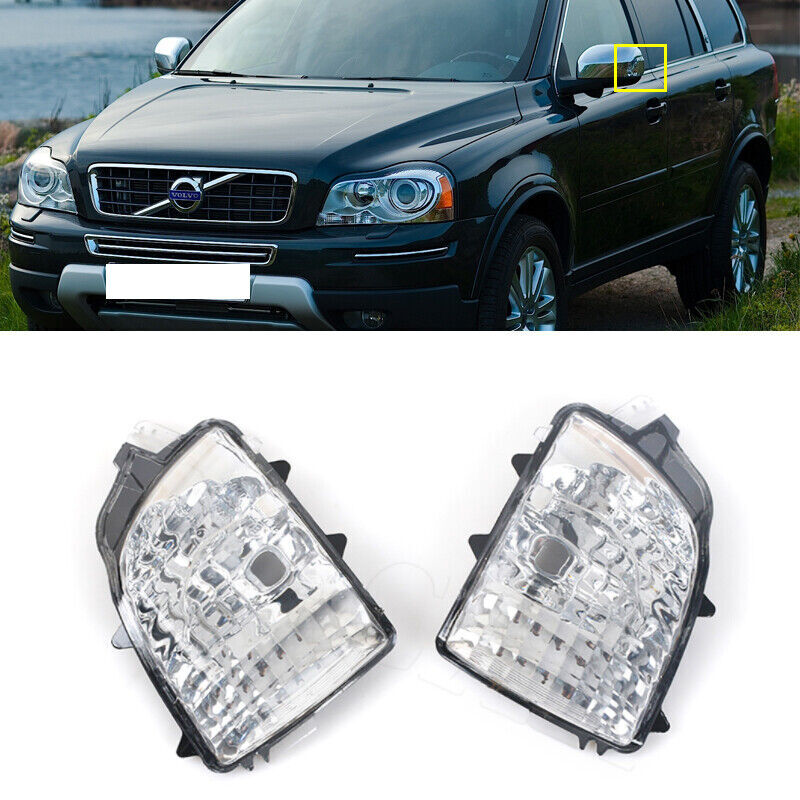 A pair of door rearview mirror turn signals for Volvo XC90 2007-2014.