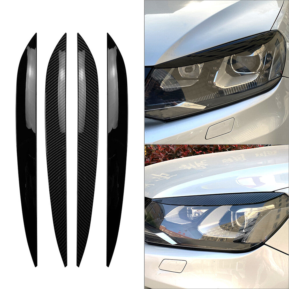 Front Headlight Eyelid Trim Cover For 2010-2018 2011 2012 2013 14 15 for VW Touareg