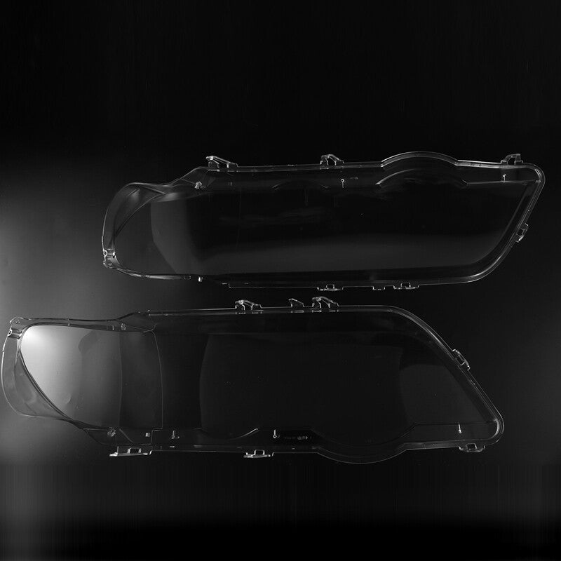 Headlight protective cover, lens housing, transparent cover, suitable for BMW X5 E53 2000 - 2003 (approximately).