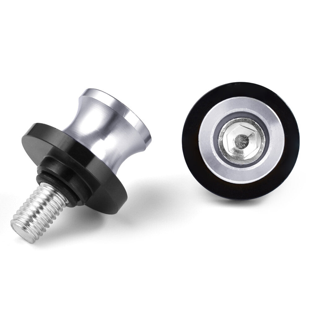 2¢ª Schwingenspulen Slider Stand Schraube 8MM f¨¹r for HONDA CBR 600 900 1000RR Silber