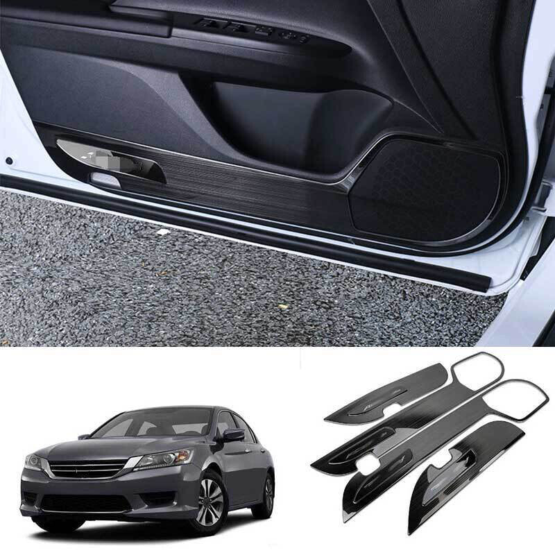 for Honda Accord 2014-17 Stainless Side Door Anti-Kick Pad Protective Cover Trim