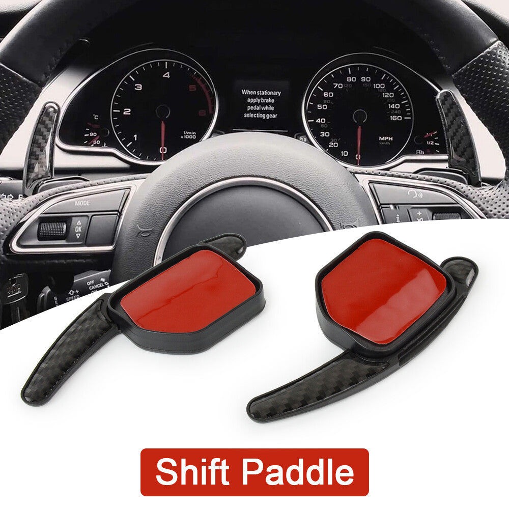 Carbon Fiber Steering Wheel Shifter Paddle Shift Extensions for Audi A1 A3 S3 TT