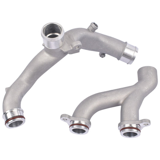 2pcs Coolant Pipe Kit for Land Rover LR4 3.0L for Range Rover 5.0L Supercharged
