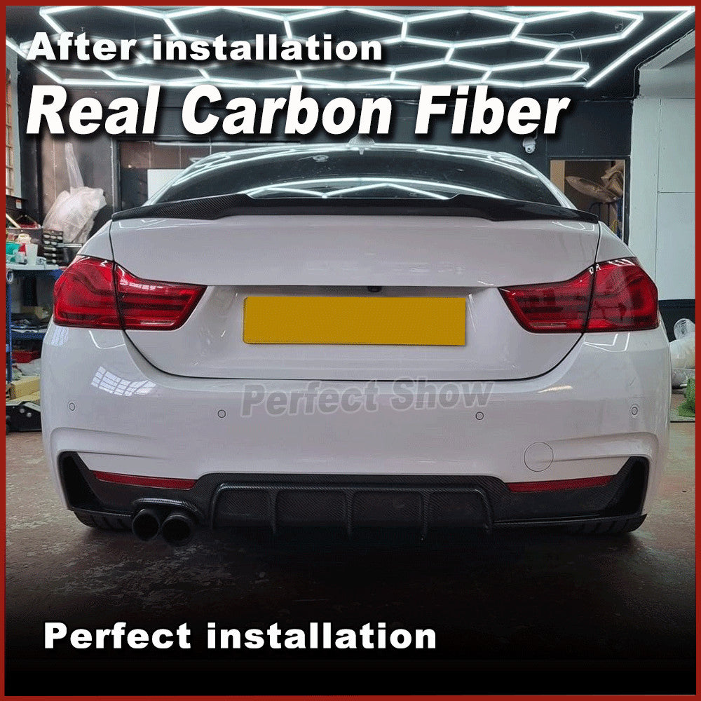 for BMW F36 420i 428i 440i Gran Coupe 14-19 REAL CARBON Rear Trunk Spoiler Wing