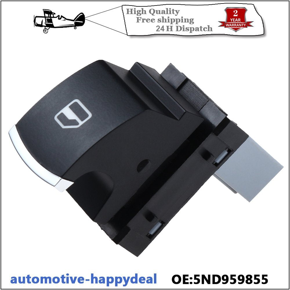 3X Chrome Window Control Switch for VW for Golf for Jetta MK5 MK6 for Tiguan for Passat B6 B7 CC