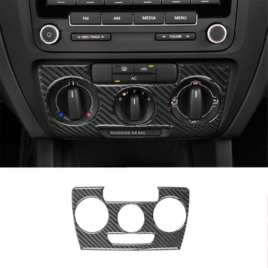 Carbon fiber climate control trim for Volkswagen for Jetta sedan 2011-2014