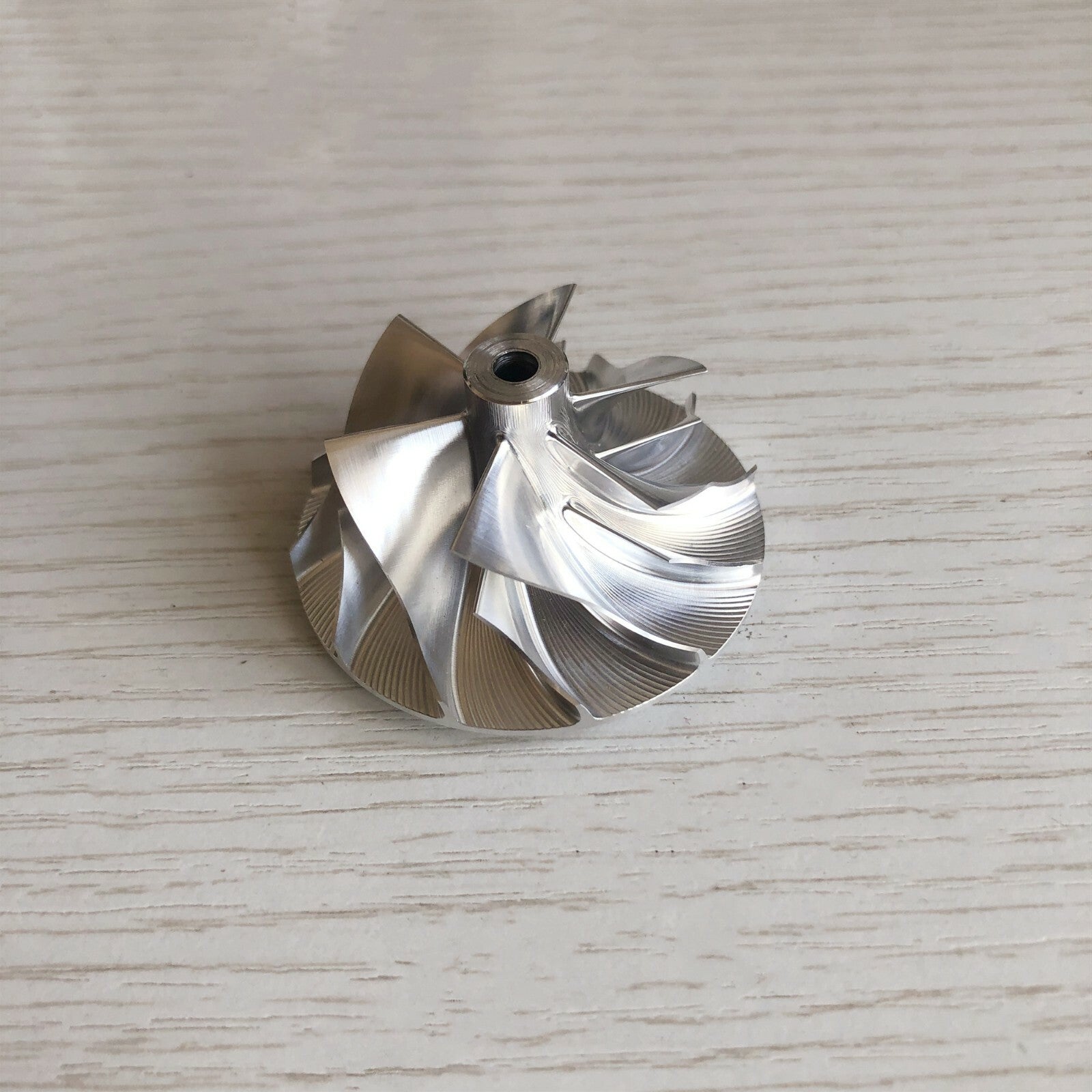 KP39 35.99/48.00 mm 6+6 Blade Turbine Aluminum 2618/Burnt Compressor Wheel