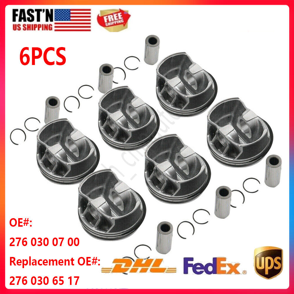 M276 3.0T 6PCS Engine Pistons Rings ¦µ88mm for Mercedes-Benz W205 W212 X166 E400