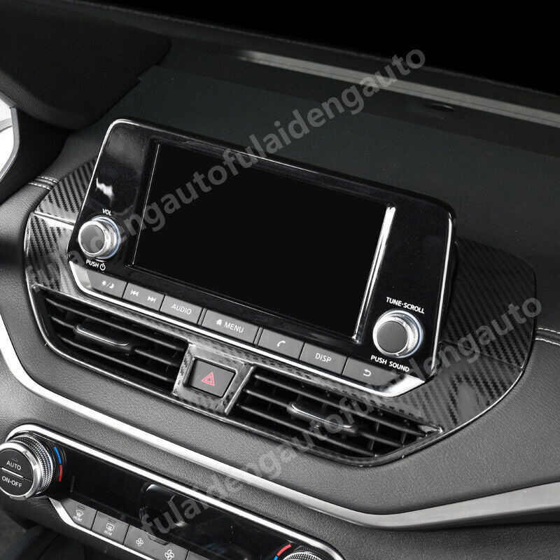 for Nissan Altima 2019-2022 carbon Style Inner Dash console Navigation Cover New