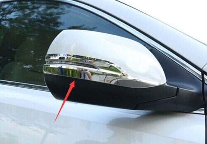 View side door mirror rear chrome steel 2PCS for Honda CR-V CRV 2017-2022