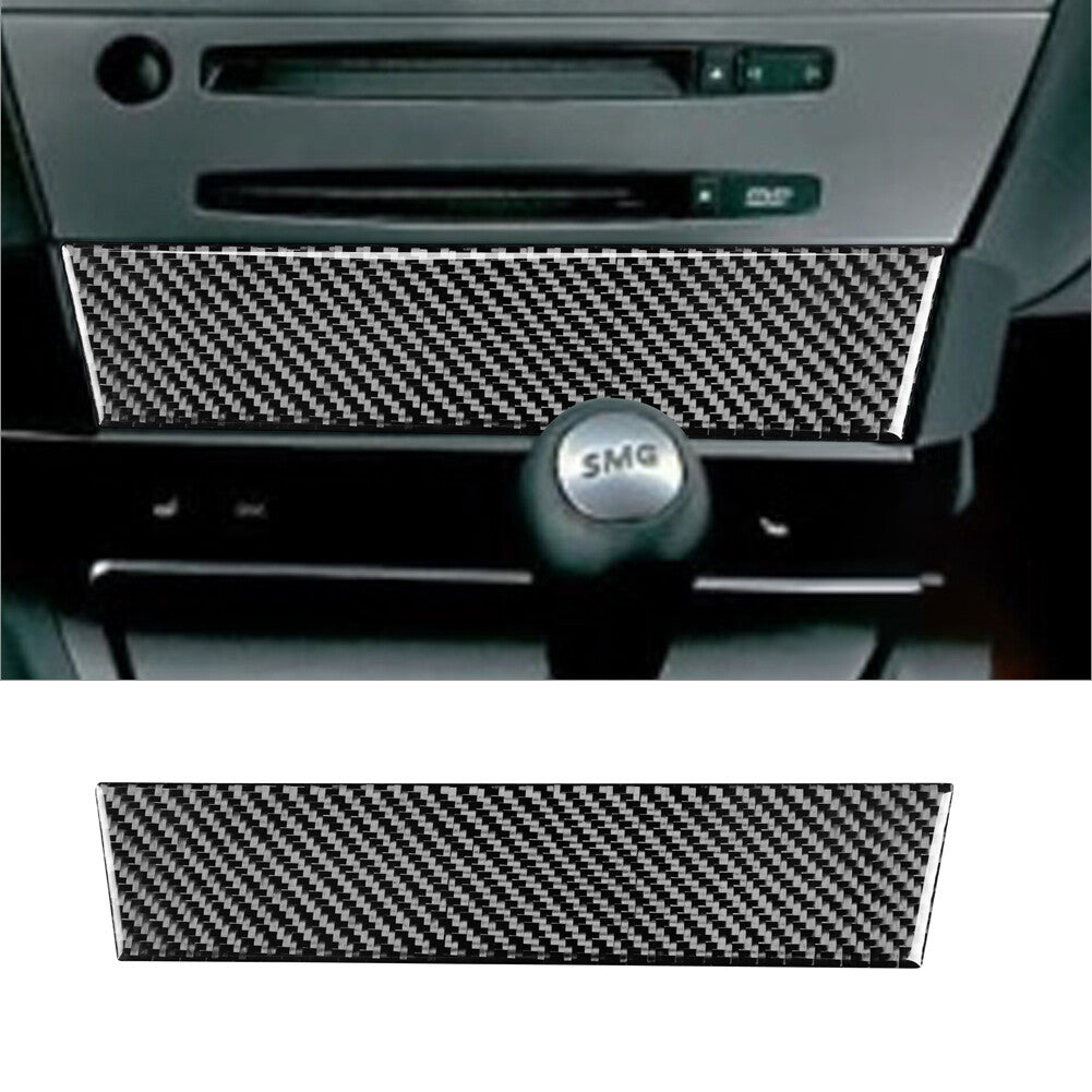 Carbon fiber interior console protective cover trim for BMW 6 Series E63 E64