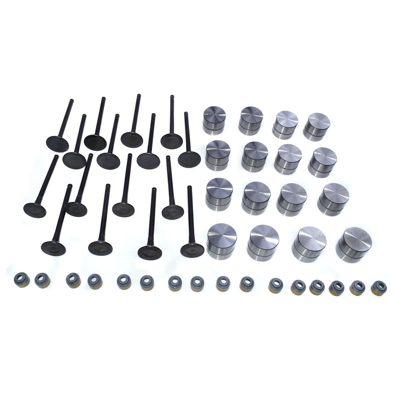 for Hyundai for Kia Intake and Exhaust Valve and Stem Seals and Hydraulic Lifter Kit