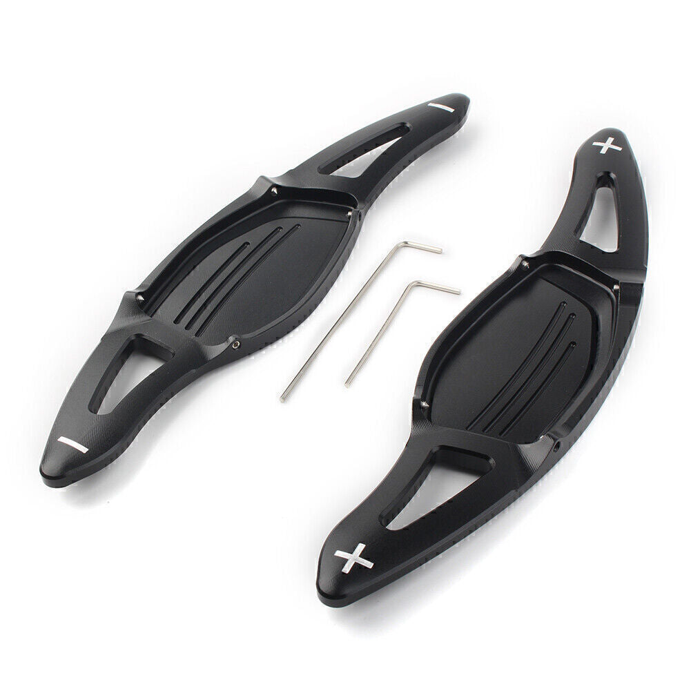 Steering Wheel Shift Paddle Shifter Extension Fit for Audi R8 RS3 RS4 RS5 TT Black