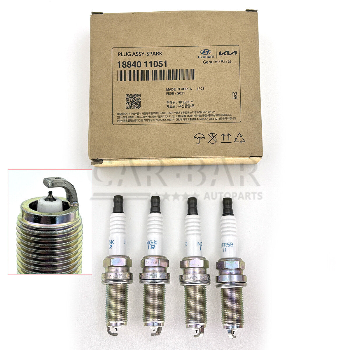 4x Spark Plugs for Hyundai for Genesis Santa Fe for Kia Optima Rondo Borrego