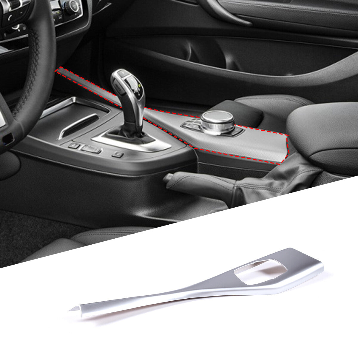 Carbon ABS center armrest box protective cover trim for Honda for Civic 11th 2022 (Upper Model)