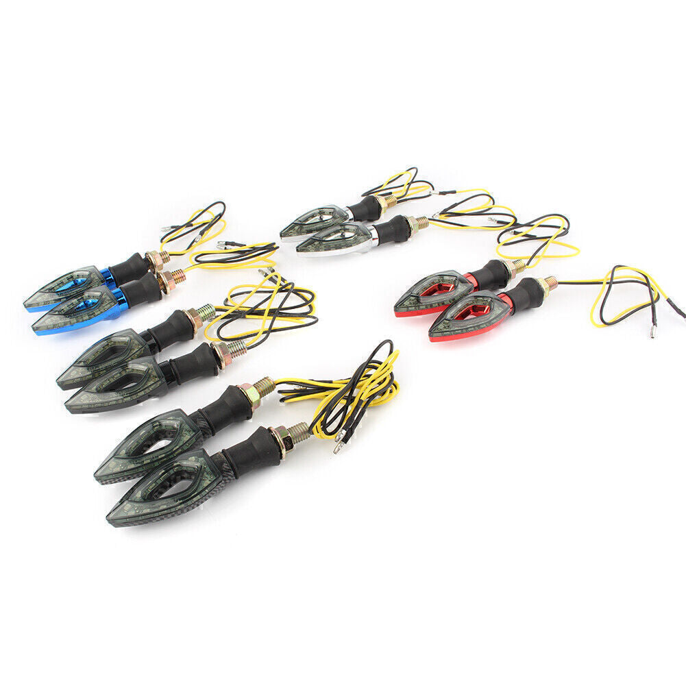 Universal LED Motorcycle Amber Turn Signal Blinker Indicator Light Fit for Yamaha