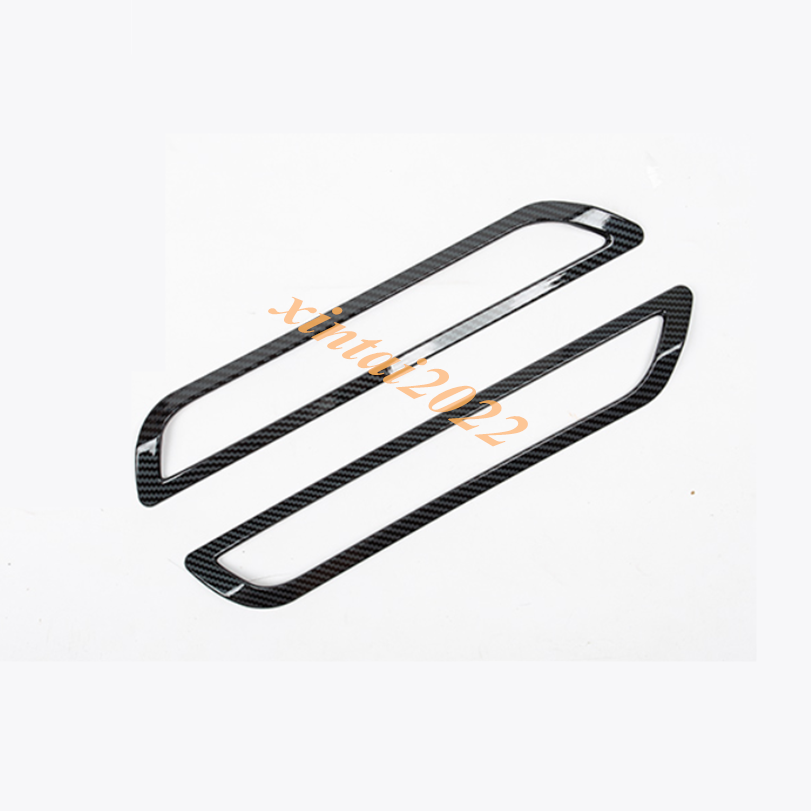 for Ford Explorer 2020-2023 Carbon Fiber Rear Bumper Fog Light Lamp Frame Trims