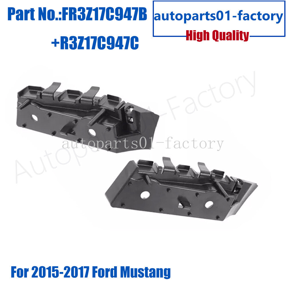 1Pair Front Left+Right Bumper Bracket for Ford for Mustang 2015-2017