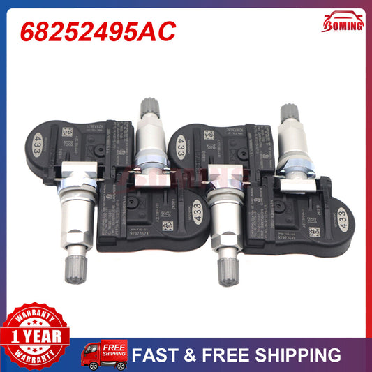 4x Tire Pressure Monitoring Sensor TPMS for Dodge Durango 2018-20 68252495AC