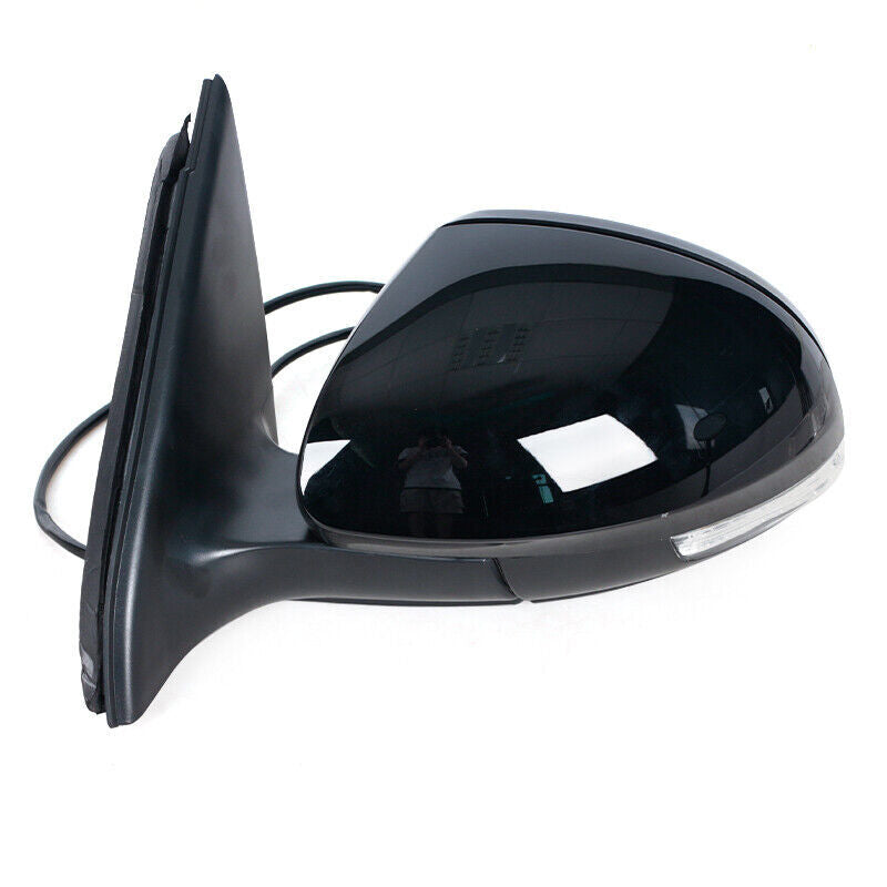 Left side panel for Volkswagen for Tiguan 2009-2010-2016, 6-pin black wing door side mirror assembly.