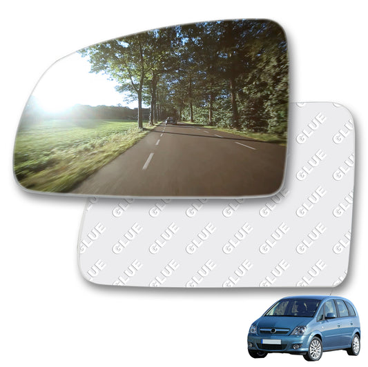 Left passenger's side mirror glass exterior mirror for Opel Meriva A MK1 2003-2010