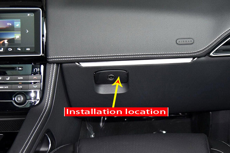 Carbon Fiber for Co -Pilot Side Storage Cover Trim for Jaguar F-PACE XE XF 2016-2020
