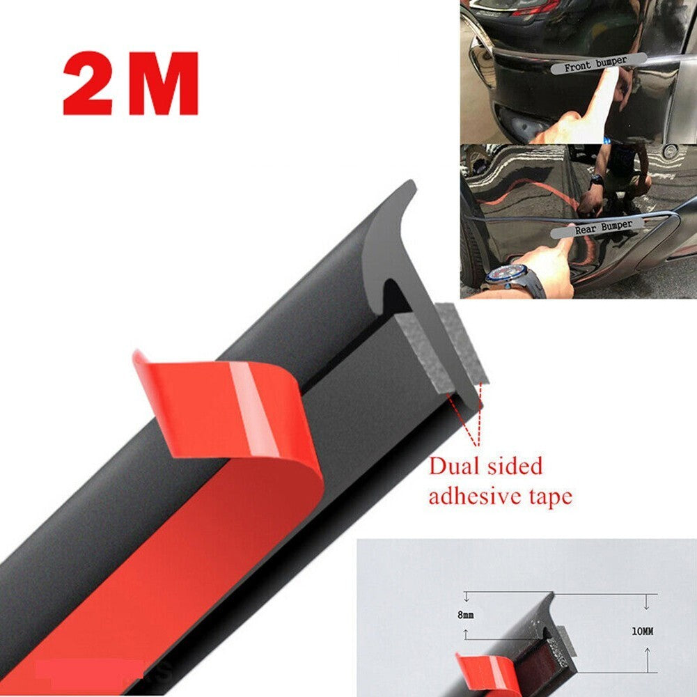 2-meter mudguard sealing strips suitable for front and rear bumper rubber sealing strips on automobiles.