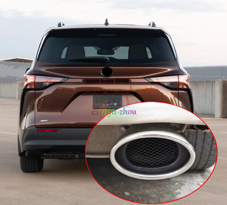 for Toyota for Sienna 2021-2022 Stainless Steel Rear Exhaust Muffler Tip End Pipe