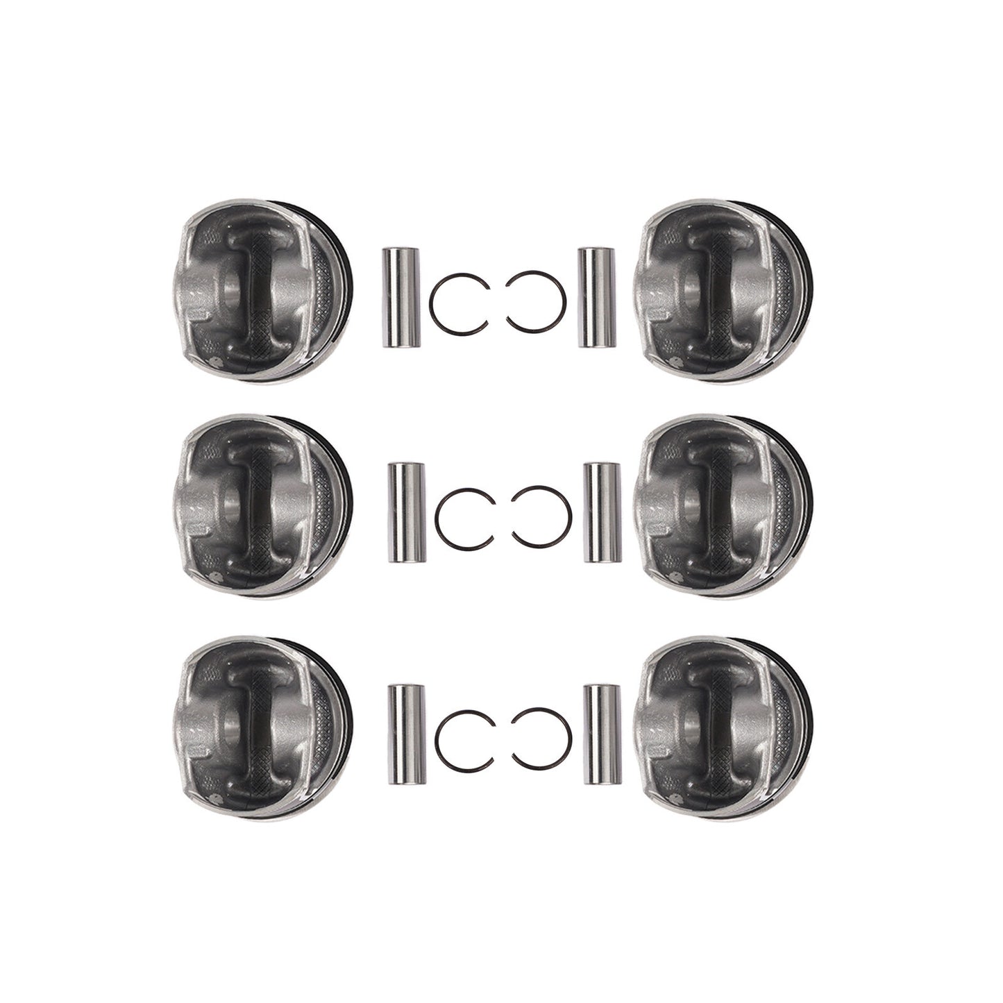 6x Pistons Rings Set for Audi Q7 for VW for Passat Touareg CC VR6 3.6L Engine 03H198151B