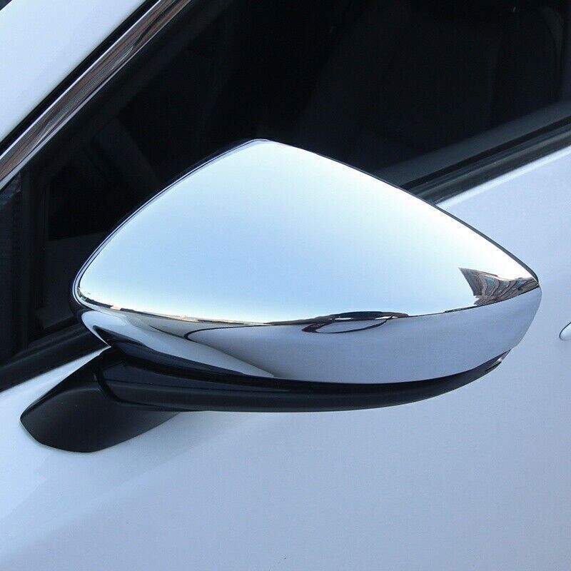 for Mazda 3 Axela 2019-2023 Chrome Outer Rearview Side Door Mirror Cover Trim 2X