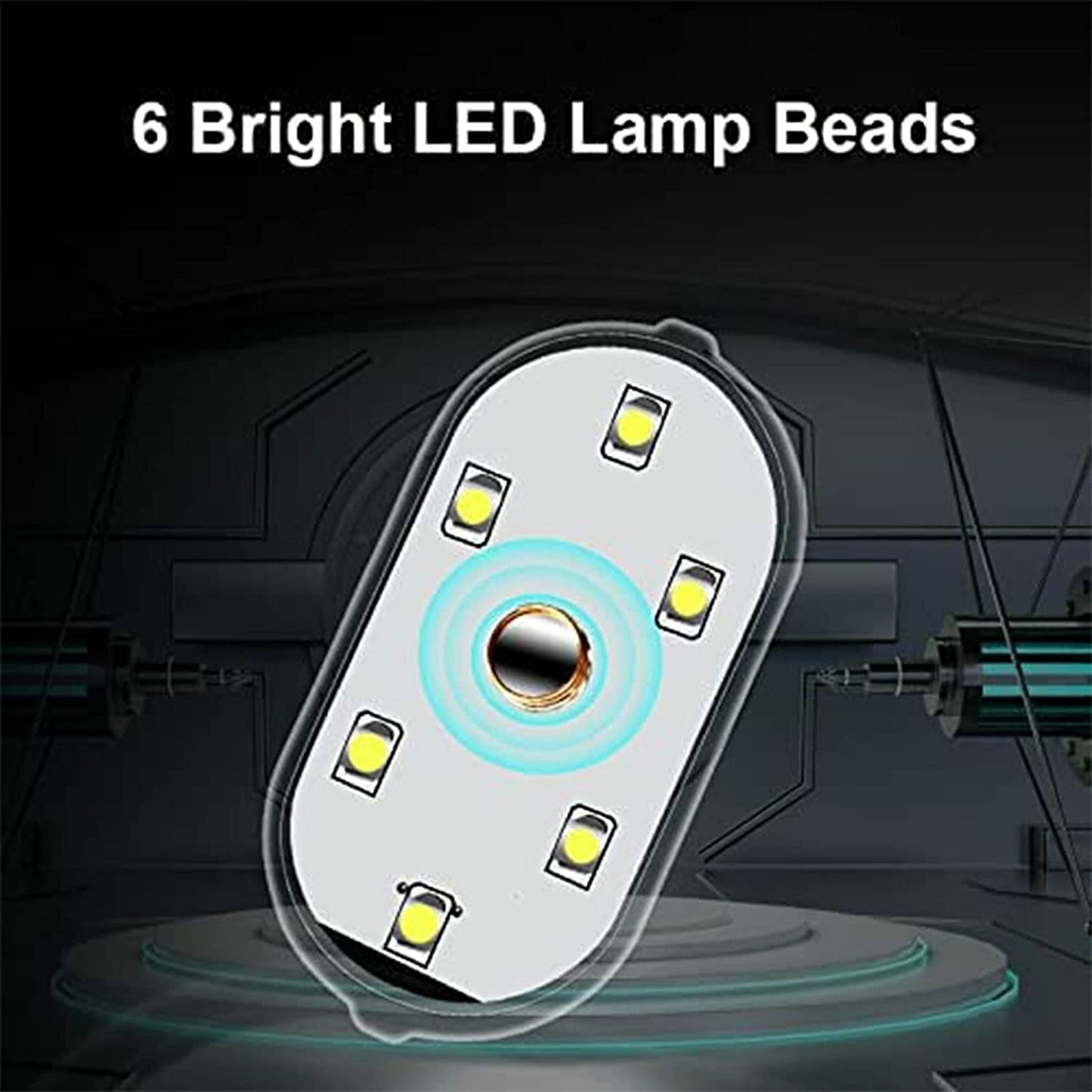 Car USB Rechargeable 7 Color LED Touch Light Wireless Reading for Mini Night Lamp