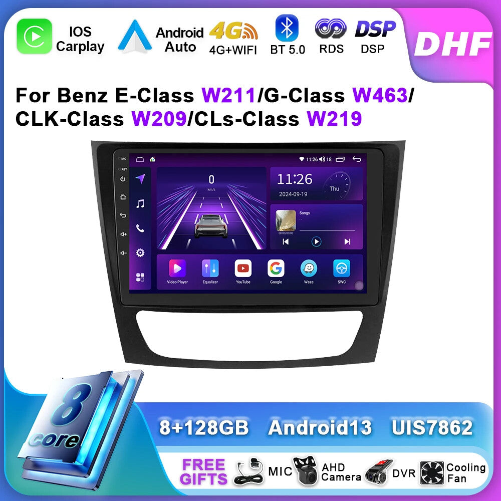 for Mercedes for Benz E-class W211 CLS CLASS W219 Android Car Radio Carplay Player