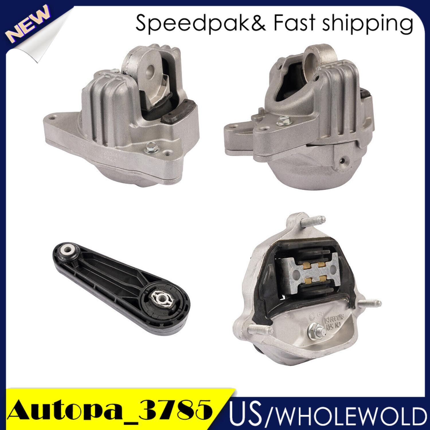 4X Engine  Trans Mount Set for Porsche Macan 95B 3.0L 94637505740 94637505840