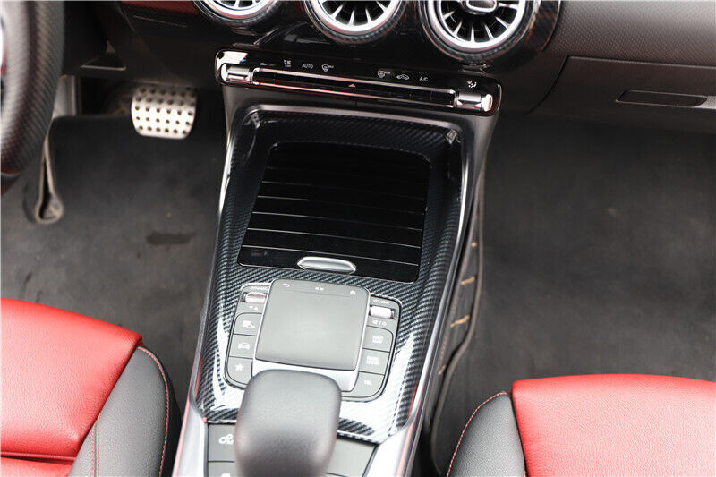 Console Gear Shift Frame Cover Trim for Mercedes-Benz AMG35 19-21 Carbon Fiber