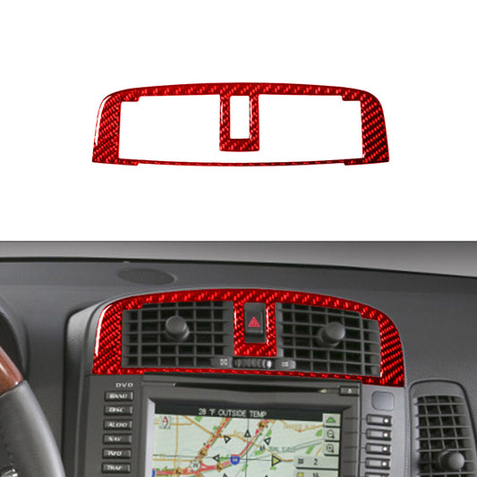 Carbon Fiber Central Air-Con Vent Trim Cover Decor for Cadillac CTS 2003-2007
