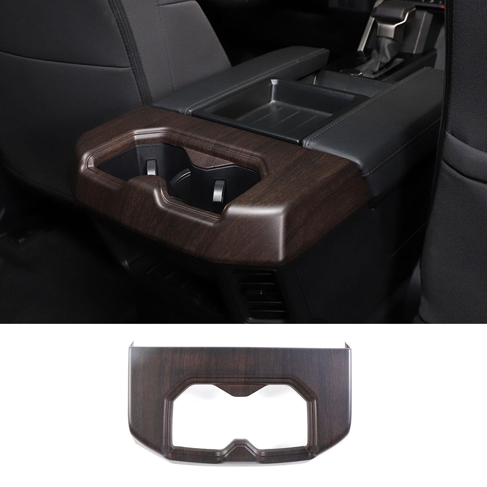 ABS matte black center console trim cover for Mercedes-Benz C-Class W204 (2010-2013)