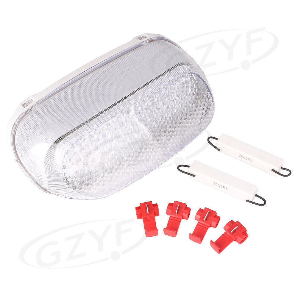 for Kawasaki ZZR250/600 ZX600E ZX-11 Clear LED Tail Light Brake Turn Signal Lamp