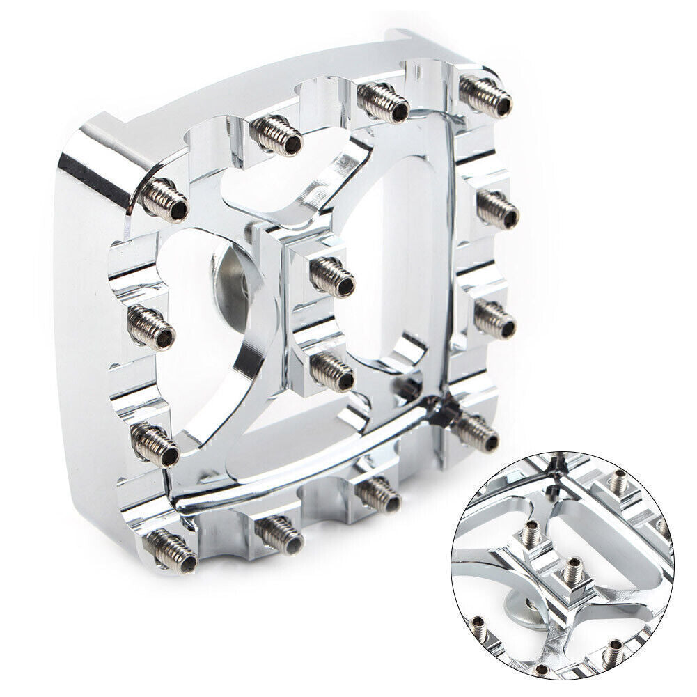 MX-Stil Bremse Pedal Pad Abdeckung Niet f¨¹r for Harley Dyna Sportster Iron 883 Chrom
