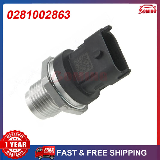 0281002863 Fuel Rail Pressure Sensor for Man for Iveco Alfa for Chevrolet for Fiat GM