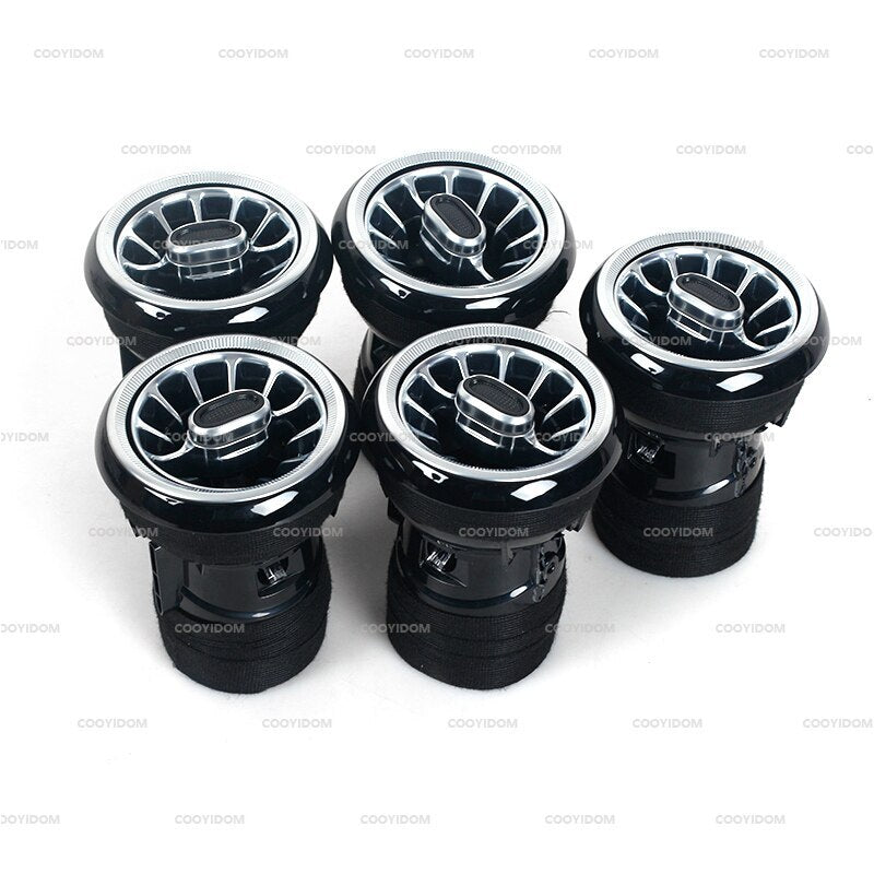 5PCS for Audi TT 2007-2014 LED Front AC Air Condition Vent Outlet Turbo Trim