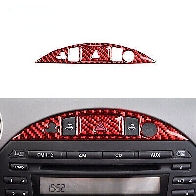 Red Carbon Fiber Interior Cover Fit for Mazda MX-5 Miata 2009 - 15