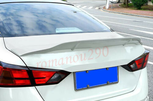 for Nissan Altima 2019-2022 white Rear Trunk Spoiler Tail Fins Wing Trunk Lip 1x