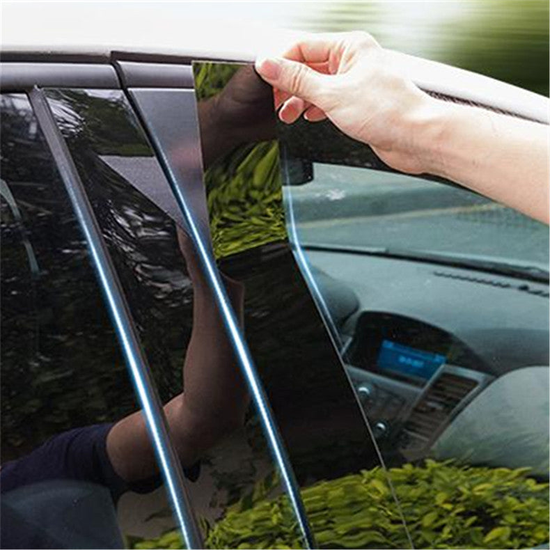for Hyundai Sonata 2015-2019 Black Pillar Posts Set Door Trim Piano Cover Kit 6x
