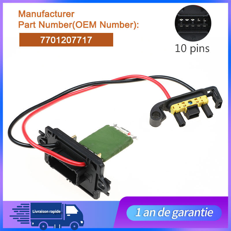 R¨¦sistance Chauffage Ventilation 7701207717 prev for RENAULT MEGANE 2 de 02 ¨¤ 08