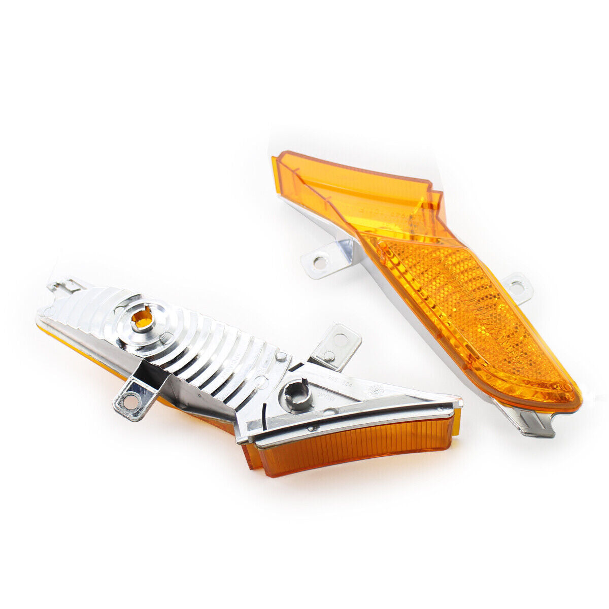Right+Left Front Side Marker Turn Signal Light Amber for Porsche for Cayenne 08-10