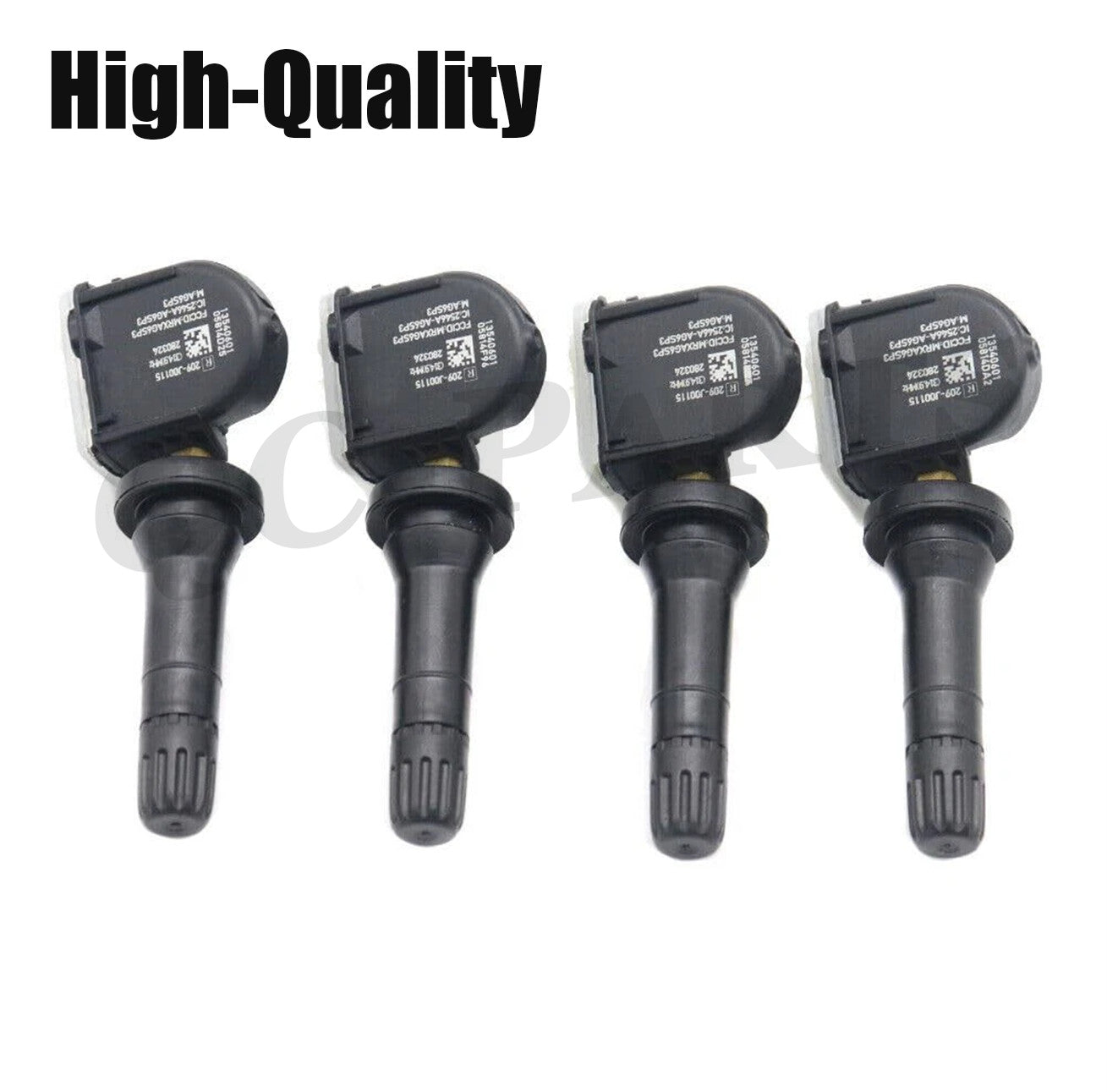 4-pack TPMS sensor 13540601 for GimChev, for Buick , and for Cadillac tire pressure monitoring.