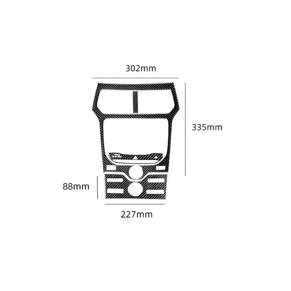 Carbon Fiber Interior Central Control Trim Panel Cover for Ford Explorer 2011-14