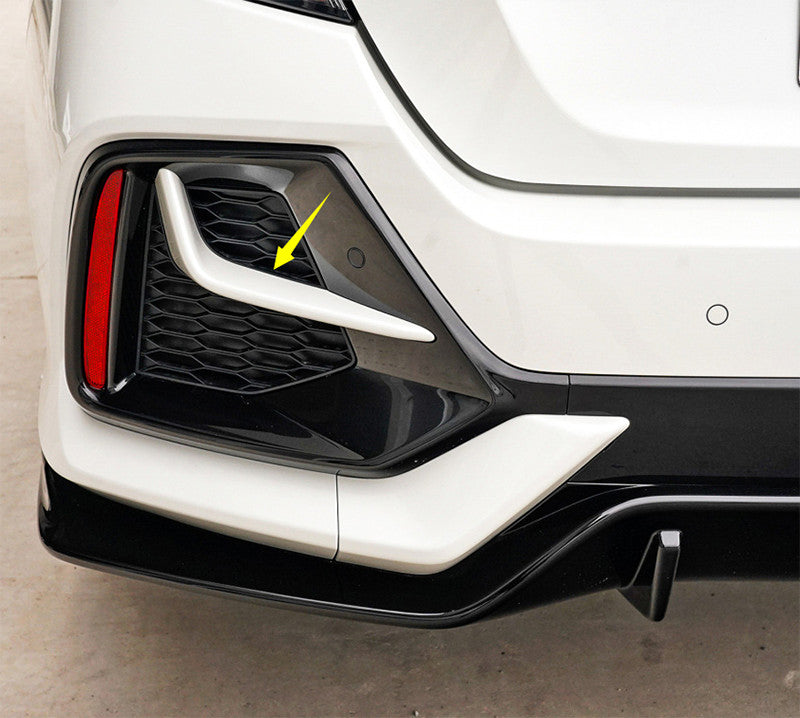 for Honda for Civic Hatchback 2016-2021 Chrome ABS Rear Fog Lamp Light Strips Trim
