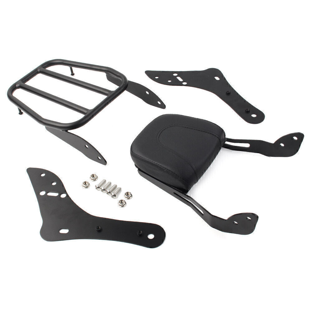 Sissy Bar Luggage Rack Backrest Pad for Kawasaki Vulcan S 650 VN650 2015-2023